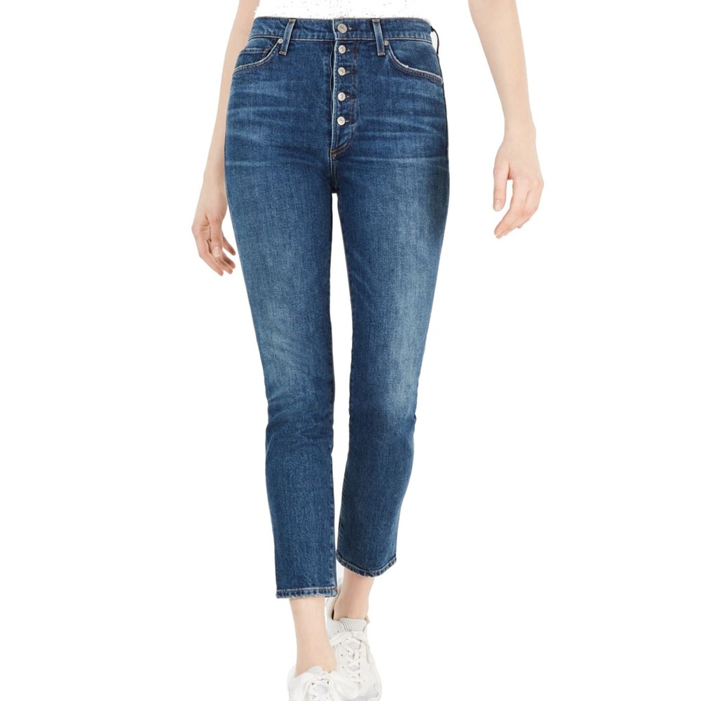 Citizens Of Humanity High Rise Skinny Blue Jeans